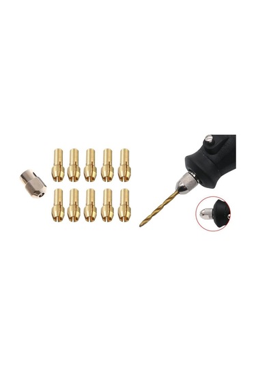 11 Parça Gravür İçin Pirinç Mandren Pens Seti 0.5-3.2 mm