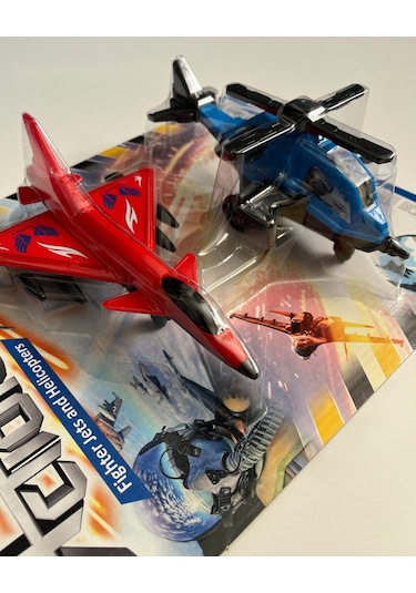 Sürtmeli Uçak Ve Helikopter Seti 2' Li Set 19x12 Cm