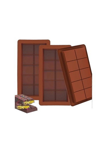 Çikolata Kalıpları Silikon Derin, 25 X 13,5 Cm Çikolatalı Kek, Derin Çikolata Kalıbı, Çikolatalı Kek, Pralin Yapımı İçin 3 Adet Diğer