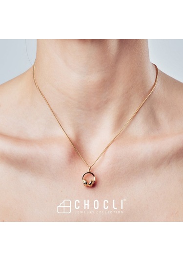 Chocli 18 Ayar Altın Kaplama Kulaklık Kolye