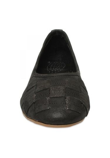 Mammamia D25ya-7350z Günlük Siyah Kadın Babet Kırmızı