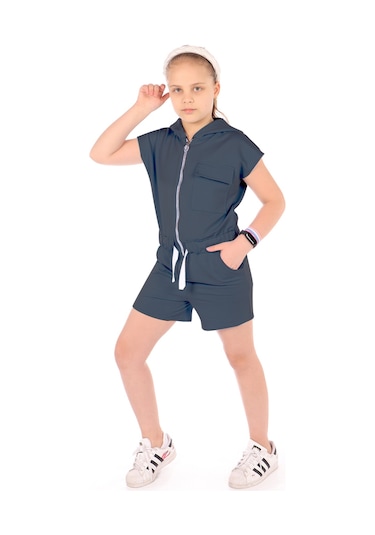 Toontoy Kız Çocuk Tulum Füme