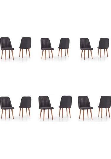 Yonga Concept Karegold Sandalye 6 Adet Siyah