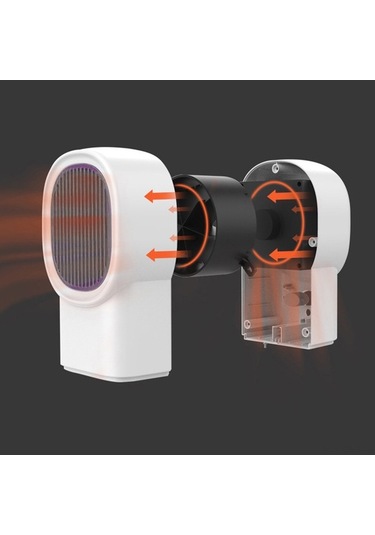 Flybuy Hızlı Isıyan Mini Masa Üstü Isıtıcı - 2 Saniye, 220v Beyaz, Güvenli Kullanım