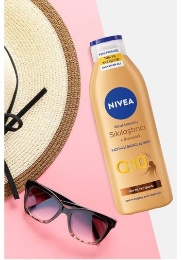 NIVEA Q10 Sıkılaştırıcı ve Bronzlaştırıcı Vücut Losyonu 250 ML