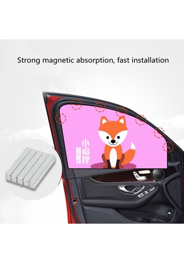 Araba Karikatür Manyetik Güneşlik Güneş Koruyucu Teleskopik Katlanabilir Güneşlik, Boyut: Sürüş Sualtı Dünyası