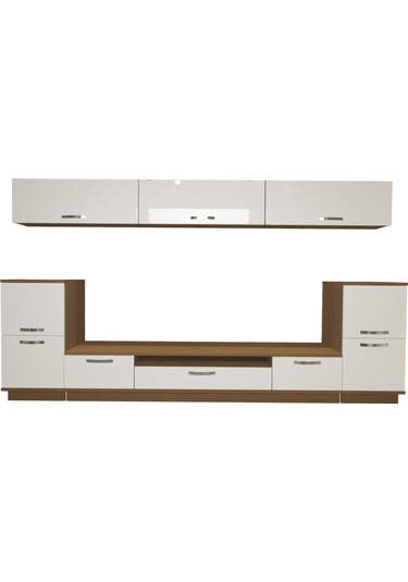 Decoraktiv Trendstyle 9 Mdf Tv Ünitesi Tv Sehpası Ceviz - Beyaz