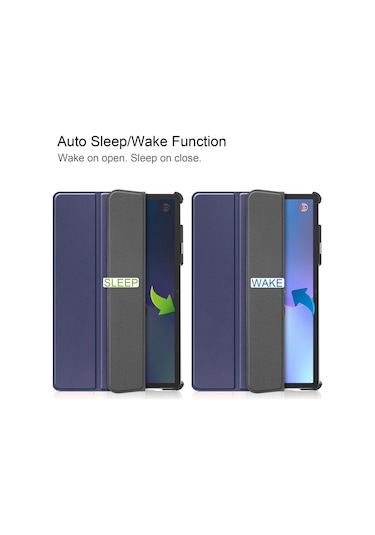 Butu Lenovo Uyumlu Tab P11 Pro Gen 2 Üç Katlı Stand Pu Deri Tablet Kılıfı Otomatik Uyandırma/uyku Fonksiyonu Damla Korumalı Kapak