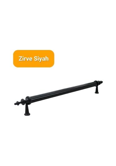 50 Adet Zirve Siyah Metal Mobilya Kulpu 192mm Siyah