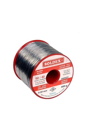 Soldex Sn60 Pb40 Lehim Teli 0.50mm 500gr