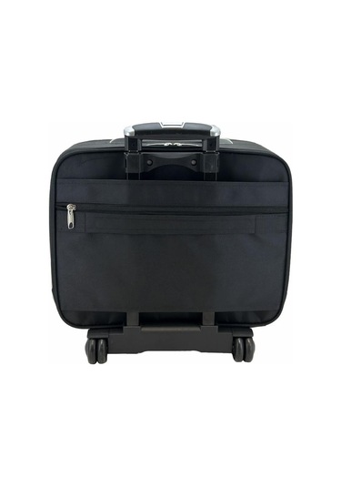 Çekçekli Kabin Boy Seyahat Çantası Valiz 30 Litre Siyah