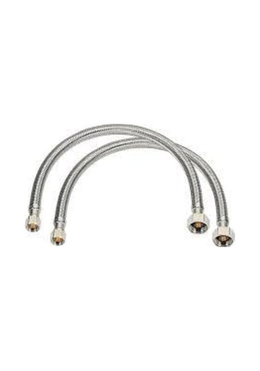 Bystoreby 3/8 Klozet Bağlantı Hortumu Çelik Bağlantı Flex- 2 Adet 100 Cm Newdesing 646268 Tesisat Ma