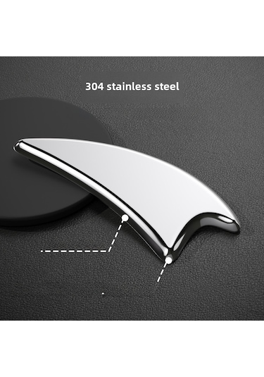 Springsun Stainless Steel A Tipi Köpekbalığı Bıçağı İle Kas Gerginliği Serbest Bırakma, Fasya Serbest Bırakma, Toplumcu Kas Bakımı 5'li Set Kumaş Çanta İle Diğer