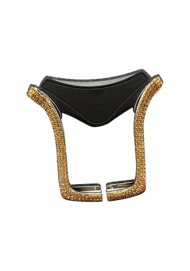 Wisdomselect Bling Telefon Sahibi Evrensel Ayarlanabilir Araba Telefonu Altın Altın Torpido Üstü Y31u84