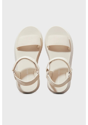 Calvin Klein Calvın Kleın Kadın Sandalet Yw0yw01693-aeo Bej