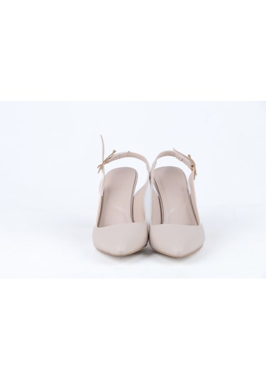 Ayakkabımood Cc 8 Cm Arka Açık Kadın Stiletto Ayakkabı Siyah