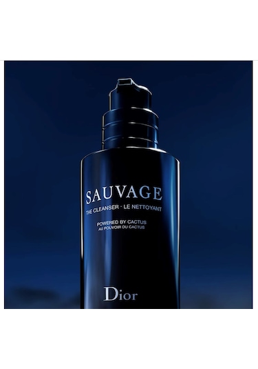 Dior Sauvage The Cleanser - Face Cleanser For Men Black Charcoal And Cactus 125 Ml