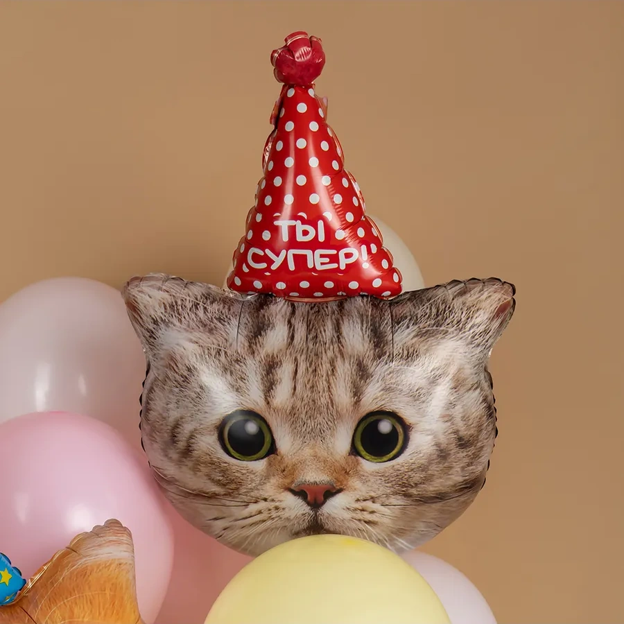 Davajdarit' Balonlar Kediler 287309070 GRİ