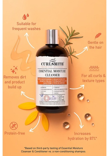 Curlsmith Essential Moisture Cleanser Nemlendirici Şampuan 355 ML