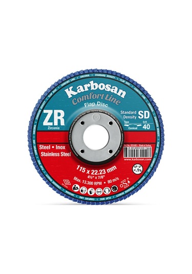 Karbosan Premium 115 Flap Disk Zr 40 - 983450