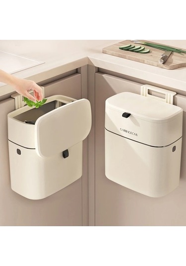 Maoyaya Ev Banyo Asılı Çöp Kutusu - Büyük Kapasiteli, Kare Çok Renkli Çok Renkli