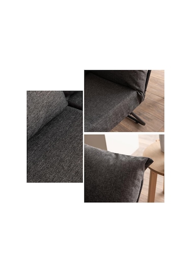 Pafu Viper İkili Katlanır Yataklı Koltuk Keten Koyu Gri