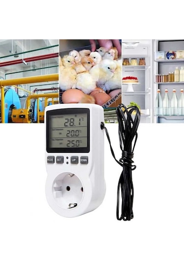 Aek-tech Prize Takılan Termostat Pratik Sıcaklık Kontrol Cihazı