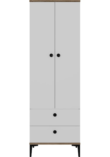 Kalender Dekor Silvia-1 Slv02, 2 Kapaklı, 2 Çekmeceli Gardırop