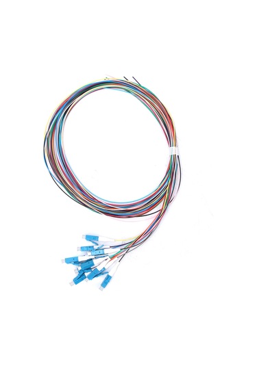 Jeemson 12 Kablolu Tek Modlu Fiber Optik Pigtail, Lc Bağlantı, Seramik Ferrule, Düşük Kayıp, 1.5m Uzunluk, Optik İletişim Sistemleri İçin