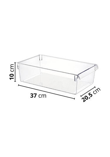 Maxi Tall Clear Buzdolabı & Dolap Içi Düzenleyici Organizer Şeffaf