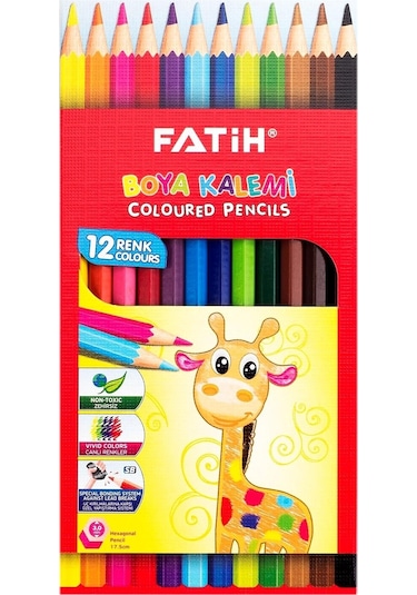 Fatih 4'lü Boya Seti - 12'li Kuru, Keçeli, Sulu ve Pastel Boya
