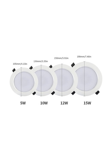 Yaleker 5w Rgbw Led Panel Işık, 16 Renk Ve 4 Flaş Modu, Uzaktan Kumandalı, 800lm Parlaklık, Ac85-265v Diğer
