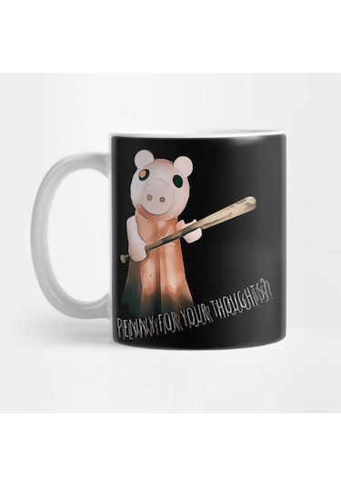 Penny For Your Thoughts - Piggy Roblox Kupa Bardak Çok Renkli