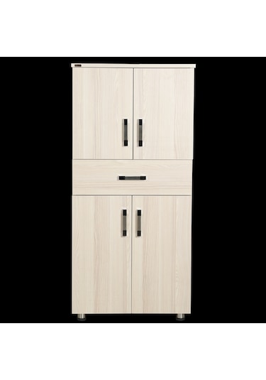 Çok Amaçlı Dolap 150 Cm Hard Parlak Carden Suntalem 4Raf 1Çekmec (391363980)