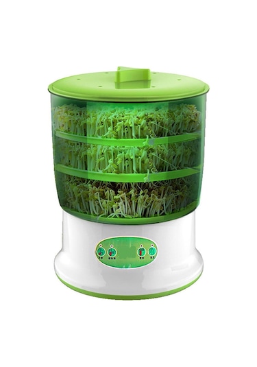 Suntek Fasulye Filiz Makinesi Mutfak 360 Derece 3-katman