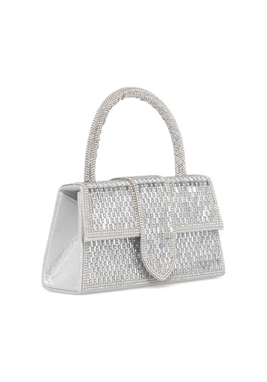 Guja 25kc1285 Kadın Taşlı El Abiye Çanta Gümüş Gümüş