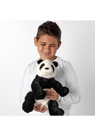 Ikea Kramıg 30 Cm Yumuşak Oyuncak Beyaz - Siyah Panda Peluş