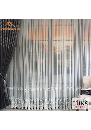 Lüks Grek Etek 7 Tül Perde Yüksek Kalite - Modern House