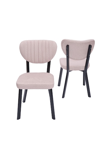 Tekno Elma Mdf Açılır Mutfak Masa Sandalye Takımı 60x100 Siyah