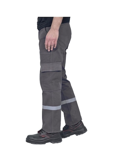 Şensel, Reflektörlü Kışlık İş Pantolonu, Gri, Komando Cepli -73E8