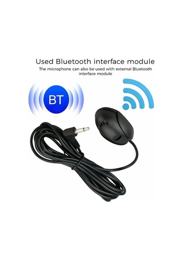 Didadodo Zj010mr 3.5mm Açı Başlı Araba Gps Hoparlör, Harici Mikrofon, Bluetooth Mikrofon