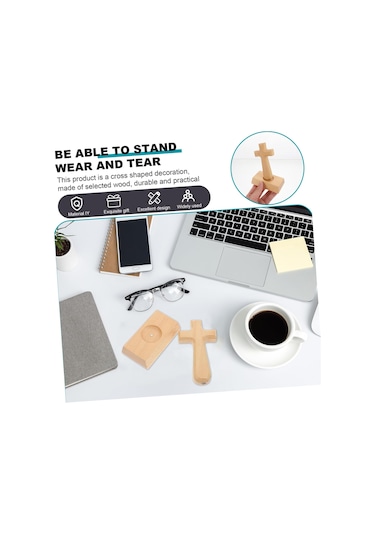 1 Set Ahşap Çapraz Dekoratif Merkez Parçası Haçlar Rustik Dekorasyon Ev Dekor