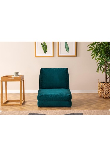 Pafu Taida Tekli Katlanır Yataklı Uzanma Koltuğu Petrol Yeşil