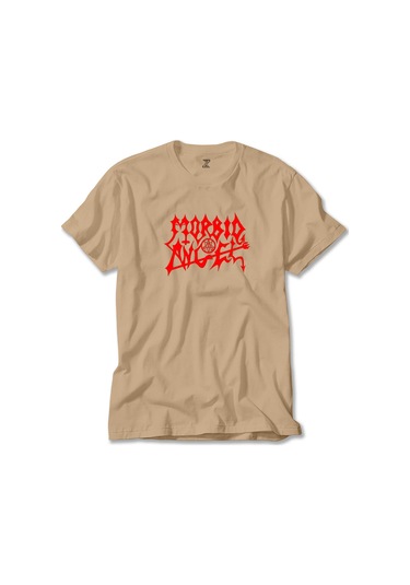 Morbid Angel Logo Krem Tişört Krem
