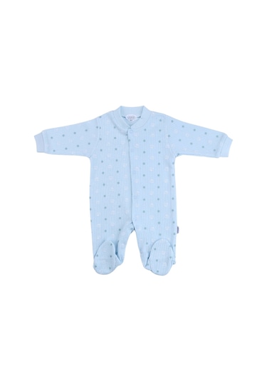 Sebi Bebe Yıldız Ayıcık Bebek Tulumu 9540 Mavi