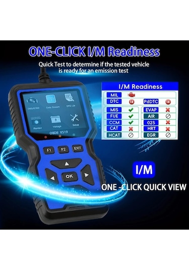 Xuweiwei Mavi Obd2 Okuyucu Araba Arıza Teşhis Cihazı Motor Kod Tarayıcı Voltaj Test Aleti Obdıı