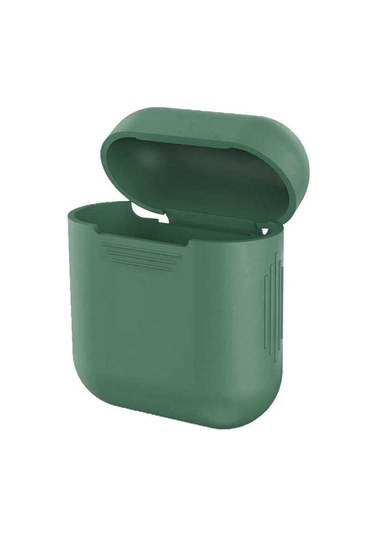 Kilifone - Airpods Uyumlu Airpods - Kılıf Standart Silikon Kılıf - Koyu Yeşil
