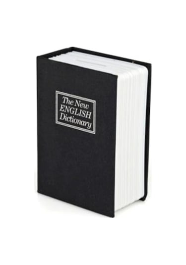 Mobgift Kitap Görünümlü Anahtarlı Gizli Kasa Kumbara Siyah