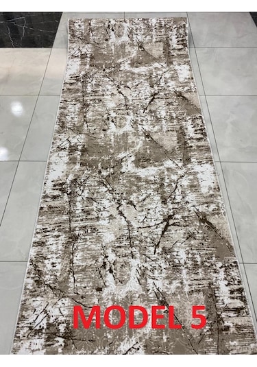 Dinarsu Halı Embos 8 Model Kaymaz Jel Taban Koridor Kesme Yoll...
