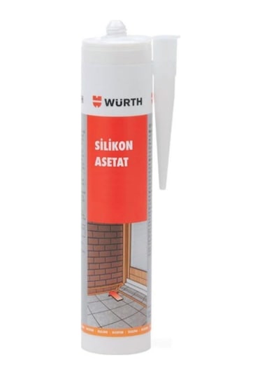 Würth Silikon Asetat Şeffaf 310 Ml Şeffaf
